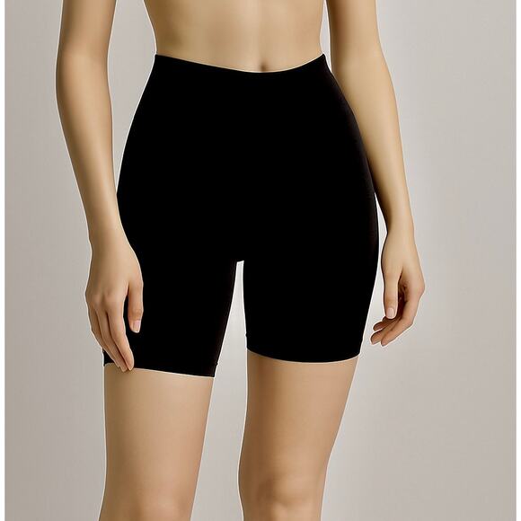 Skims Black High Waist Biker Shorts S/M | Seamless Shaping Stretch - Picture 1 of 10